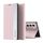 Per Samsung Galaxy S22 5G Custodia a flip uniforme ultra-sottile multiplata elettroplata con supporto con supporto (rosa) Per Samsung Galaxy S22 5G Custodia a flip uniforme ultra-sottile multiplata elettroplata con supporto con supporto (rosa)