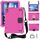 Per Lenovo Smart Tab M10 TB-605F DESIGN DESIGN EVA + PC Materiale PC Quattro angolari Anti cadenti Shell protettivi con cinturino (Rose Red + Nero) Per Lenovo Smart Tab M10 TB-605F DESIGN DESIGN EVA + PC Materiale PC Quattro angolari Anti cadenti Shell protettivi con cinturino (Rose Red + Nero)