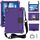 Per Lenovo Smart Tab M10 TB-605F DESIGN DESIGN EVA + PC Materiale PC Quattro angoli Anti caduta Appartamento conchiglia protettiva con cinturino (viola + nero)