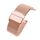 Per Huawei Honor Watch ES in acciaio inox Milan Double Assicurazione fibbia cinturino cinturino (oro rosa) Per Huawei Honor Watch ES in acciaio inox Milan Double Assicurazione fibbia cinturino cinturino (oro rosa)