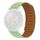 Cinturino per orologio magnetico in silicone per Huawei GT 3 42mm (verde fiore verde)