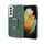 Cassa del telefono PU del supporto per anello per Samsung Galaxy S22 5G (verde scuro) Cassa del telefono PU del supporto per anello per Samsung Galaxy S22 5G (verde scuro)