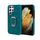 Cassa del telefono PU del supporto per anello per Samsung Galaxy S22 Ultra 5G (cyan) Cassa del telefono PU del supporto per anello per Samsung Galaxy S22 Ultra 5G (cyan)