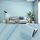 0.6 x 5m Stile pastorale Damasco PVC Sfondo autoadesivo Sfondi Ristorante Milk Tea Shop Adesivi di vetro (al chiaro di luna luce blu)