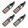 4 PCS T10 DC12V / 4W Auto Clearance Light 12eds SMD-3030 perline lampada (luce rosa)