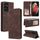 Per Samsung Galaxy S21 Ultra 5G Semplice chiusura di aspirazione in pelle orizzontale in pelle flip con supporto e carta Slot & Portafoglio (Brown) Per Samsung Galaxy S21 Ultra 5G Semplice chiusura di aspirazione in pelle orizzontale in pelle flip con supporto e carta Slot & Portafoglio (Brown)