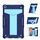 Per Samsung Galaxy Tab A10.1 (2019) T510 Staffa a forma di T Contrasto Colore antiurto PC + Custodia protettiva piatta in silicone (Navy + Blu) Per Samsung Galaxy Tab A10.1 (2019) T510 Staffa a forma di T Contrasto Colore antiurto PC + Custodia protettiva piatta in silicone (Navy + Blu)