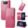 Per Asus Zenfone 8 flip Chiusura a quattro foglie a quattro foglie in rilievo Caso di protezione del telefono cellulare con custodia in pelle con cordino e slot per schede e funzione portafoglio e supporto per portafoglio (Magenta) Per Asus Zenfone 8 flip Chiusura a quattro foglie a quattro foglie in rilievo Caso di protezione del telefono cellulare con custodia in pelle con cordino e slot per schede e funzione portafoglio e supporto per portafoglio (Magenta)