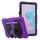 Per Samsung Galaxy Tab S6 Lite P610 Custodia protettiva antiurto in silicone colorato + PC con supporto e slot per penna (viola) Per Samsung Galaxy Tab S6 Lite P610 Custodia protettiva antiurto in silicone colorato + PC con supporto e slot per penna (viola)