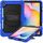 Per Samsung Galaxy Tab S6 Lite P610 Custodia protettiva antiurto in silicone colorato + PC con supporto e tracolla e tracolla e slot per penna (blu) Per Samsung Galaxy Tab S6 Lite P610 Custodia protettiva antiurto in silicone colorato + PC con supporto e tracolla e tracolla e slot per penna (blu)