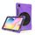 Per Samsung Galaxy Tab S6 Lite P610 Custodia protettiva antiurto in silicone colorato + PC con supporto e tracolla, tracolla e slot per penna (viola) Per Samsung Galaxy Tab S6 Lite P610 Custodia protettiva antiurto in silicone colorato + PC con supporto e tracolla, tracolla e slot per penna (viola)
