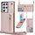 Per Samsung Galaxy S21 Ultra 5G Cross-Body Zipper Square TPU + PU Custodia posteriore con supporto e carta Slot & Portafoglio e cinturino (oro rosa) Per Samsung Galaxy S21 Ultra 5G Cross-Body Zipper Square TPU + PU Custodia posteriore con supporto e carta Slot & Portafoglio e cinturino (oro rosa)