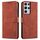 Per Samsung Galaxy S21 Ultra 5G Azns Skin Feel custodia in polpaccio in pelle orizzontale in pelle flip con slot per schede e portafoglio e portafoglio (Brown) Per Samsung Galaxy S21 Ultra 5G Azns Skin Feel custodia in polpaccio in pelle orizzontale in pelle flip con slot per schede e portafoglio e portafoglio (Brown)