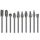 10 pz / set in lega duri in lega di tungsteno in acciaio a testa double pattern rotating fresatura taglierina testa radice coltello da intaglio, stile: scatola blu