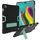 Per Galaxy Tab S5e T720 Custodia combinata in silicone a colori a contrasto + PC con supporto (nero + acqua) Per Galaxy Tab S5e T720 Custodia combinata in silicone a colori a contrasto + PC con supporto (nero + acqua)
