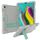 Per Galaxy Tab S5e T720 Custodia combinata in silicone a colori a contrasto + PC con supporto (grigio + acqua) Per Galaxy Tab S5e T720 Custodia combinata in silicone a colori a contrasto + PC con supporto (grigio + acqua)