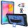 Per Galaxy Tab A 8.0 (2019) T290 Custodia combinata in silicone a colori a contrasto + PC con supporto (nero + blu) Per Galaxy Tab A 8.0 (2019) T290 Custodia combinata in silicone a colori a contrasto + PC con supporto (nero + blu)