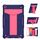 Per Samsung Galaxy Tab A8.4 (2020) T307 Staffa a forma di T Contrasto Colore antiurto PC + Custodia protettiva piatta in silicone (Navy + Rose Red) Per Samsung Galaxy Tab A8.4 (2020) T307 Staffa a forma di T Contrasto Colore antiurto PC + Custodia protettiva piatta in silicone (Navy + Rose Red)