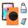 Per Samsung Galaxy Tab S6 10.5 pollici T860 / T865 Anti-antiurto Silicone colorato + custodia protettiva per PC con supporto e tracolla e cinturino a mano e slot a penna (arancione) Per Samsung Galaxy Tab S6 10.5 pollici T860 / T865 Anti-antiurto Silicone colorato + custodia protettiva per PC con supporto e tracolla e cinturino a mano e slot a penna (arancione)