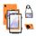Per Samsung Galaxy Tab A 8.4 2020 T307U Ammortizzatore in silicone colorato + custodia protettiva per PC con supporto e tracolla e cinturino a mano e protezione a mano (arancione) Per Samsung Galaxy Tab A 8.4 2020 T307U Ammortizzatore in silicone colorato + custodia protettiva per PC con supporto e tracolla e cinturino a mano e protezione a mano (arancione)