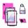 Per Samsung Galaxy Tab A 8.4 2020 T307U Antifondo antiurto Silicone + PC Cassa protettiva con supporto e tracolla e cinturino a mano e protezione a mano (Rose Red) Per Samsung Galaxy Tab A 8.4 2020 T307U Antifondo antiurto Silicone + PC Cassa protettiva con supporto e tracolla e cinturino a mano e protezione a mano (Rose Red)