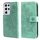 Per Samsung Galaxy S21 Ultra 5G 7-Petal Flowers Pattern Embossing Pattern Gestione orizzontale Custodia in pelle PU con supporto e carte Slot & Portafoglio e cornice (verde) Per Samsung Galaxy S21 Ultra 5G 7-Petal Flowers Pattern Embossing Pattern Gestione orizzontale Custodia in pelle PU con supporto e carte Slot & Portafoglio e cornice (verde)