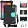 Per Samsung Galaxy Tab A 8.0 & S Pen (2019) P200 / P205 DESIGN DESIGN EVA + PC Quattro custodia protettiva antiurto angolare con cinturino (nero + menta) Per Samsung Galaxy Tab A 8.0 & S Pen (2019) P200 / P205 DESIGN DESIGN EVA + PC Quattro custodia protettiva antiurto angolare con cinturino (nero + menta)