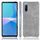 Per Sony Xperia 1 III antiurto texture texture texture + custodia PU (grigio) Per Sony Xperia 1 III antiurto texture texture texture + custodia PU (grigio)