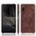 Per Sony Xperia Ace II antiurto antiurto texture texture PC + custodia in PU (marrone) Per Sony Xperia Ace II antiurto antiurto texture texture PC + custodia in PU (marrone)
