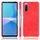 Per Sony Xperia 10 III antiurto texture texture texture + custodia PU (rosso) Per Sony Xperia 10 III antiurto texture texture texture + custodia PU (rosso)