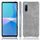 Per Sony Xperia 10 III antiurto texture texture texture + custodia PU (grigio) Per Sony Xperia 10 III antiurto texture texture texture + custodia PU (grigio)