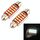 2 PCS DC 12V 2W 41MM 4014 Porta bicuspide Nessuna decodifica Lampada a cupola per auto Lampada da lettura a LED con 10 luci a LED (luce bianca)