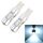 2 PCS T10 / W5W / 168/194 DC12V / 4,5W / 6000K / 360LM 6LEDs SMD-3030 Luce di ingombro per auto, con luce dell'obiettivo del proiettore (luce bianca)