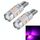 2 PCS T10 6W 10 SMD 5630 LED Lampada per luci di ingombro per auto Canbus senza errori, DC 12V