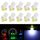 10 PCS 0.4W B8.5 Pannello strumenti a cuneo COB LED Light Dashboard Gauge Cluster Indicatore Lampadina (luce bianca)