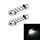 2 PCS 3W 200 LM 6000K 36MM 8 LED SMD-2835 Porta bicuspide Decodifica Cupola per auto Lampada da lettura a LED, CC 12V (luce bianca)