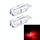 2 PCS T10 5W 8 SMD-3030 LED Lampada per luci di ingombro per auto, CC 12V (luce rossa)