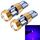 2 PCS T10 3W Luce di ingombro per auto senza errori con 19 LED SMD-3030 Lampada, CC 12V (luce blu)