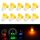 10pcs 2W T4.2 Cuneo del cruscotto del cruscotto del cruscotto del cruscotto del cruscotto del cruscotto della luce del cuneo della lampadina della lampadina (luce gialla)
