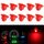 Lampadina della lampada dell'indicatore della luce del LED del pannello degli strumenti del cuneo di 10PCS 2W T4.7 (luce rossa)
