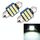 2 PCS 31mm DC12V / 1W / 6000K / 65LM 21LEDs SMD-3014 Luce targa per auto / luce di cortesia, con decoder