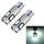 2 PCS T10 / W5W / 168/194 DC12V 2.2W 6000K 180LM 9LEDs SMD-3030 Luce di ingombro per auto, con decodificatore