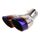 Uomo universale Styling Styling Acciaio Inox Acciaio inossidabile Coda di scarico Silenziatore Tubo di punta, Diametro interno: 7,2 cm (blu)