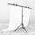 200x200cm T-Shape Photo Studio Supporto per sfondo Supporto per sfondo Kit staffa per barra trasversale con clip, senza sfondo