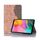 Custodia in pelle a vibrazione orizzontale con struttura cartografica con supporto e slot per schede e portafoglio per Galaxy Tab A 8.0 (2019) (arancione)