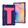 Per Samsung Galaxy Tab S6 Lite P610 / 615 Staffa a forma di T Contrasto Colore antiurto PC + Custodia protettiva in silicone (Navy + Rose Red) Per Samsung Galaxy Tab S6 Lite P610 / 615 Staffa a forma di T Contrasto Colore antiurto PC + Custodia protettiva in silicone (Navy + Rose Red)