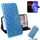 Per Asus Zenfone Max (M2) ZB633KL Custodia in pelle PU con fibbia magnetica colorata tinta unita con supporto e slot per schede, portafoglio e cordino (blu) Per Asus Zenfone Max (M2) ZB633KL Custodia in pelle PU con fibbia magnetica colorata tinta unita con supporto e slot per schede, portafoglio e cordino (blu)