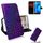 Per Zenfone Max Plus (M1) ZB570TL Custodia in pelle PU con fibbia magnetica colorata tinta unita con supporto e slot per schede, portafoglio e cordino (viola) Per Zenfone Max Plus (M1) ZB570TL Custodia in pelle PU con fibbia magnetica colorata tinta unita con supporto e slot per schede, portafoglio e cordino (viola)