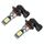 9005 2 PCS DC12-24V / 8.6W Fendinebbia a doppio colore per auto con 24 LED SMD-3030 e corrente costante, confezione della borsa (luce bianca + luce di calce)