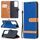 Per Samsung Galaxy S30 Custodia in pelle a vibrazione orizzontale con texture denim abbinata a colori ultra con supporto e slot per schede, portafoglio e cordino (blu) Per Samsung Galaxy S30 Custodia in pelle a vibrazione orizzontale con texture denim abbinata a colori ultra con supporto e slot per schede, portafoglio e cordino (blu)